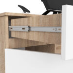 BIURKO CLP A5 2D 2SZ PK SONOMA / BIAŁE - obrazek 2