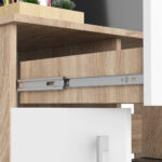 BIURKO JAY PK DĄB SONOMA / BIAŁY - obrazek 3