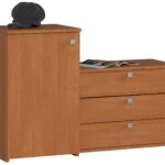 Szafka na buty S16 z komodą 3 uchylne drzwiczki - olcha