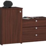 Szafka na buty S16 z komodą 3 uchylne drzwiczki - wenge