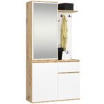 ZESTAW NA PRZEDPOKÓJ ENTRO PK DĄB ARTISAN / BIAŁY