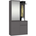 ZESTAW NA PRZEDPOKÓJ ENTRO PK GRAFIT SZARY