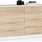 KOMODA K120 6SZ CLP PK BIAŁY / SONOMA