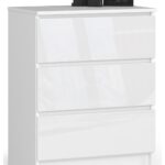 KOMODA K60 3SZ CLP PK BIAŁY POŁYSK