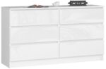 KOMODA K140 6SZ CLP PK BIAŁY POŁYSK
