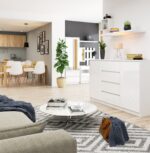 KOMODA K160 2D 4SZ CLP PK BIAŁY POŁYSK - obrazek 2