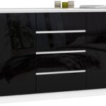 KOMODA K160 2D 4SZ CLP PK CZARNY POŁYSK