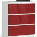 KOMODA K60 3SZ CLP CZERWONY POŁYSK