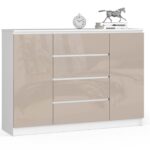 KOMODA K140 2D 4SZ CLP CAPPUCCINO POŁYSK