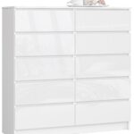 KOMODA K120 10SZ CLP PK BIAŁY POŁYSK