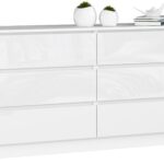 KOMODA K160 6SZ CLP PK BIAŁY POŁYSK