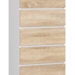 KOMODA K60 5SZ CLP PK BIAŁY / SONOMA