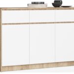 KOMODA K140 3D 3SZ CLP PK SONOMA / BIAŁA