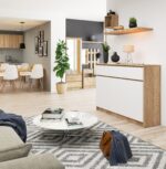 KOMODA K140 3D 3SZ CLP PK SONOMA / BIAŁA - obrazek 2