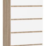 KOMODA K60 6SZ CLP PK DĄB SONOMA / BIAŁA