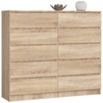 KOMODA K140 10SZ CLP PK DĄB SONOMA