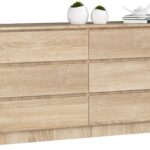 KOMODA K160 6SZ CLP PK DĄB SONOMA