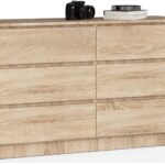KOMODA K120 6SZ CLP PK DĄB SONOMA