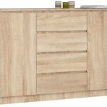 KOMODA K160 2D 4SZ CLP PK DĄB SONOMA