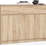 KOMODA K140 3D 3SZ CLP PK DĄB SONOMA