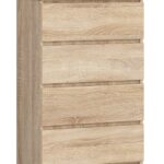 KOMODA K 60 cm 4 SZUFLADY PK DĄB SONOMA