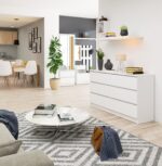 KOMODA K 140 cm 6 SZUFLAD PK BIAŁA - obrazek 2