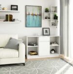 KOMODA B-17 120 cm 1 SZUFLADA 1 DRZWI PK BIAŁA - obrazek 2