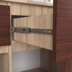 KOMODA K140 3D 3SZ CLP PK SONOMA / WENGE - obrazek 2