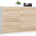 KOMODA K160 10SZ CLP PK BIAŁY / SONOMA