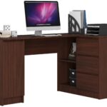 BIURKO NAROŻNE B20 CLP PRAWOSTRONNE WENGE