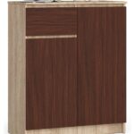 KOMODA K80 2D 1SZ CLP PK DĄB SONOMA / WENGE