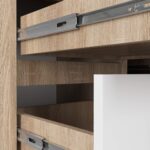 BIURKO NAROŻNE B20 155 cm LEWE PK SONOMA / BIAŁA - obrazek 2