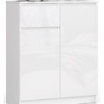 KOMODA K80 2D 1SZ CLP PK BIAŁY POŁYSK