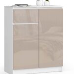 KOMODA K80 2D 1SZ CLP PK CAPPUCCINO POŁYSK