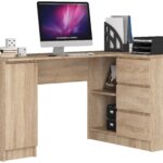 BIURKO NAROŻNE B20 155 cm PRAWE SONOMA