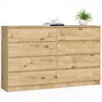 KOMODA K160 8SZ CLP DĄB ARTISAN