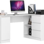 BIURKO NAROŻNE B20 CLP PRAWOSTRONNE PK BIAŁY