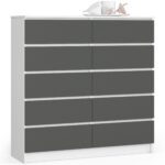 KOMODA K120 10SZ CLP PK BIAŁY / SZARY