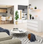 KOMODA K120 6SZ CLP PK BIAŁY - obrazek 2