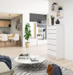 KOMODA K60 6SZ CLP PK BIAŁY - obrazek 2