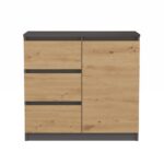 Komoda Malwa 1D3S ANTRACYT ARTISAN - obrazek 2