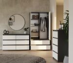 Komoda Malwa M6 120 ANTRACYT / BIAŁY - obrazek 3