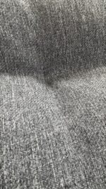 Fotel Bujany VIBE Ogrodowy z Poduszką Stalowy Czarny Szary 115 Cm - obrazek 7