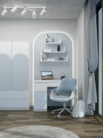 Biurko Mijas LEWE ARTESO BLUE Niebieski - obrazek 4