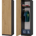 Szafa Malwa SD-50 ANTRACYT DĄB ARTISAN