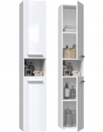 Słupek łazienkowy Nel I BIAŁY POŁYSK - obrazek 5