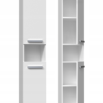 Słupek łazienkowy Nel I BIAŁY