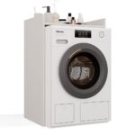 Szafka Łazienkowa Na Pralkę POLA NP KASZMIR Beż Półka Regał Do Łazienki