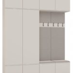 Garderoba HAGA IV 2Sz2W KASZMIR BEŻ 2x Szafa + 2x Wieszak