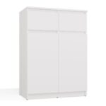 Komoda Malwa 2DD2S Szafka 2 Drzwi 2 Szuflady Do Salonu BIAŁY